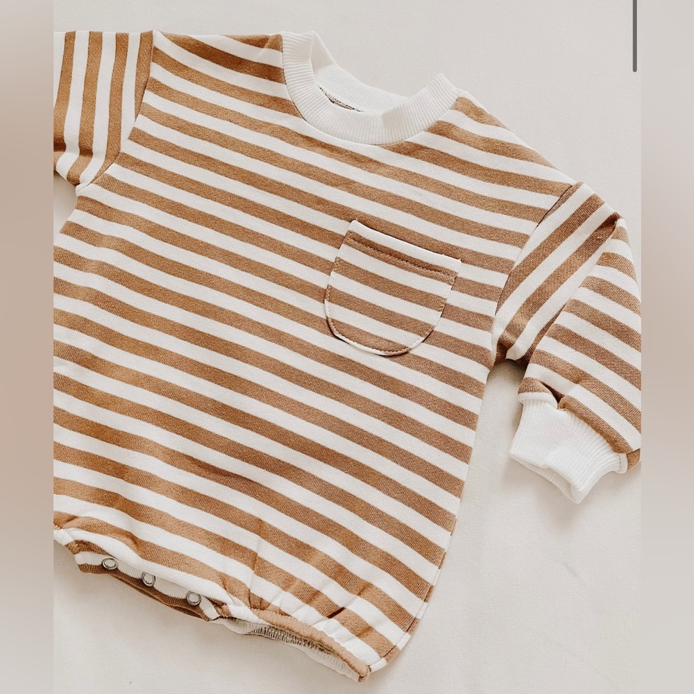 Orcas Lucille- striped bubble romper